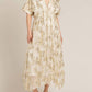En Creme - Sands Foil Maxi Dress