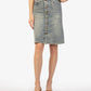 Kut From The Kloth - Rose Button Front Portchop Pocket Skirt
