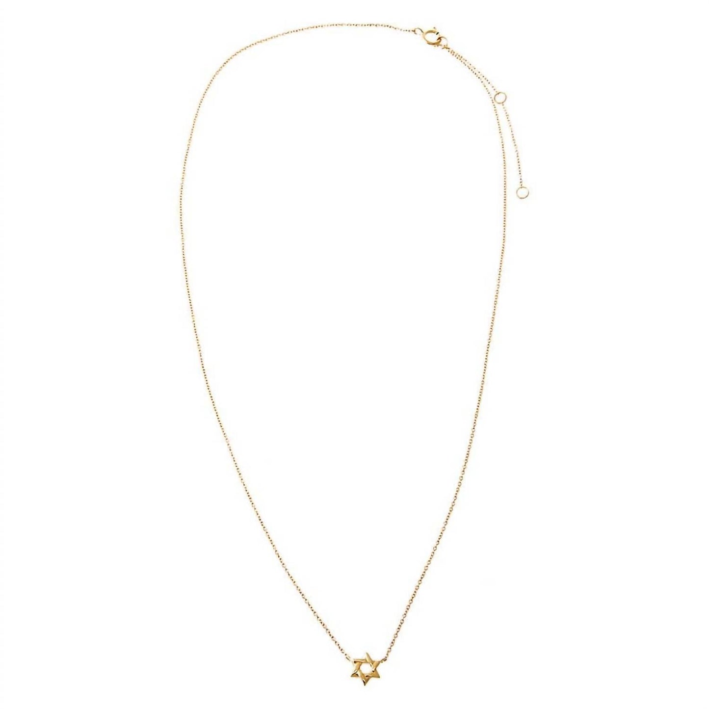 Adina Eden - Mini Solid Star Of David Necklace
