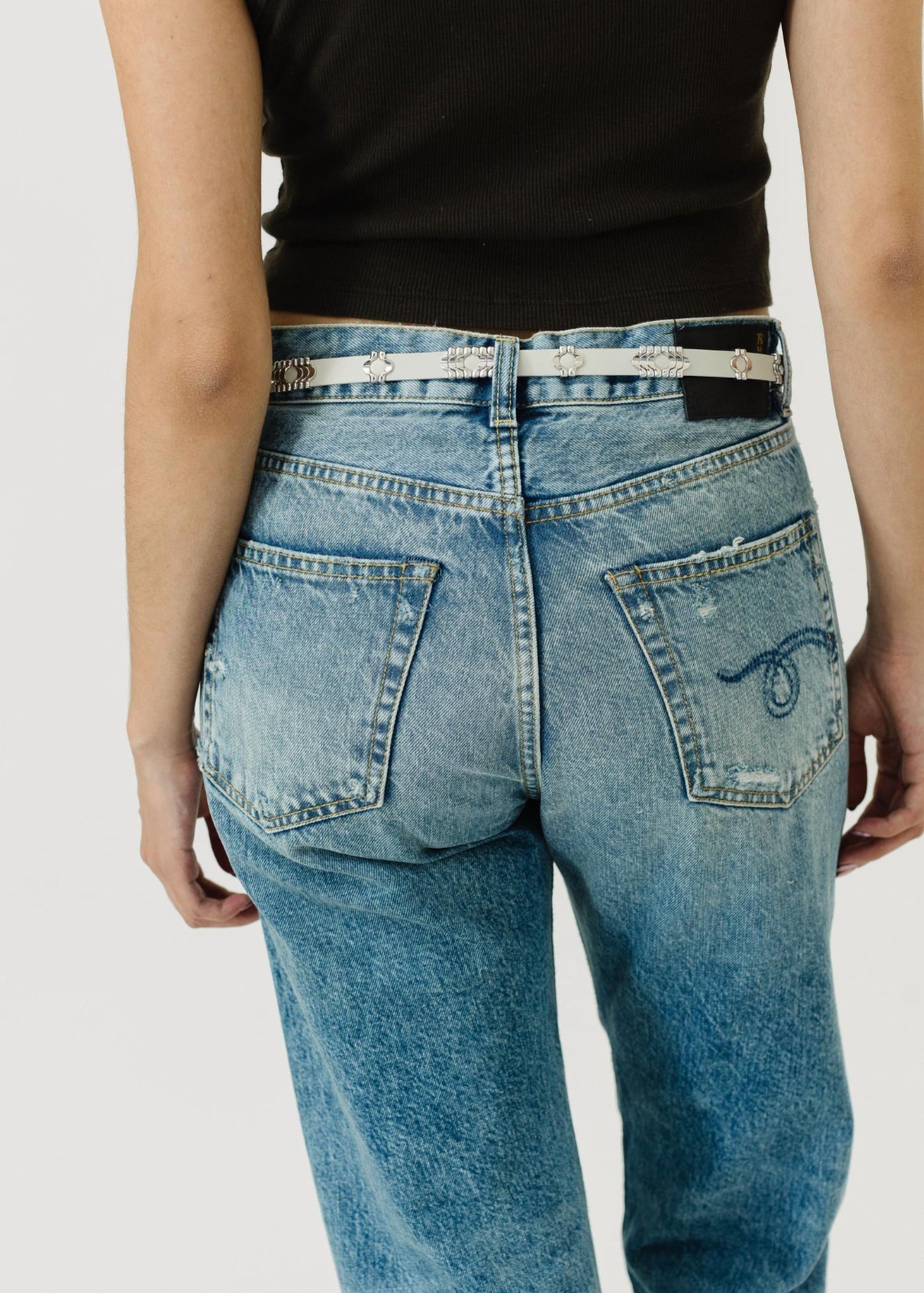 R13 - Low Rise Boyfriend Jeans