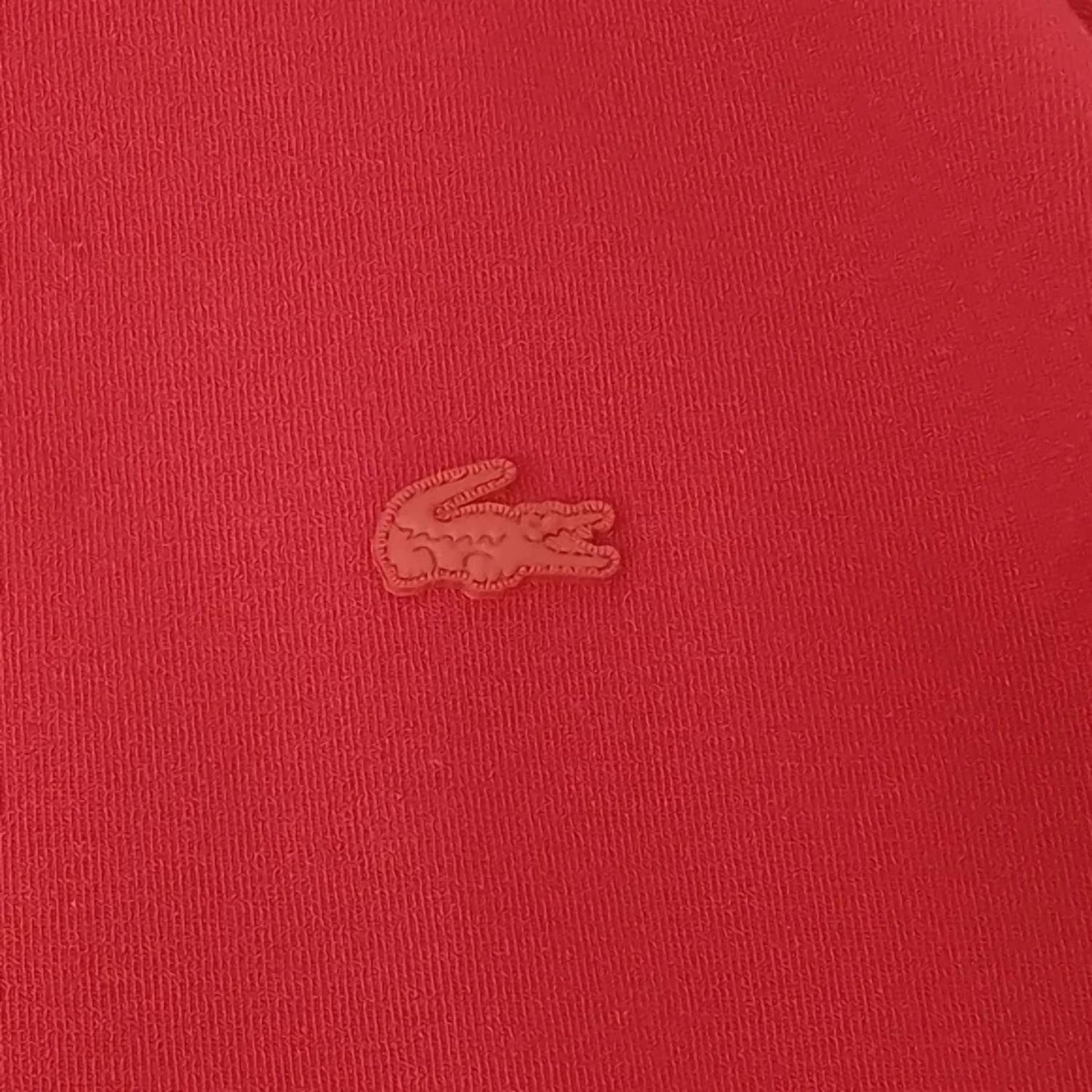 Lacoste - Moletom masculino com zíper e ajuste clássico elástico