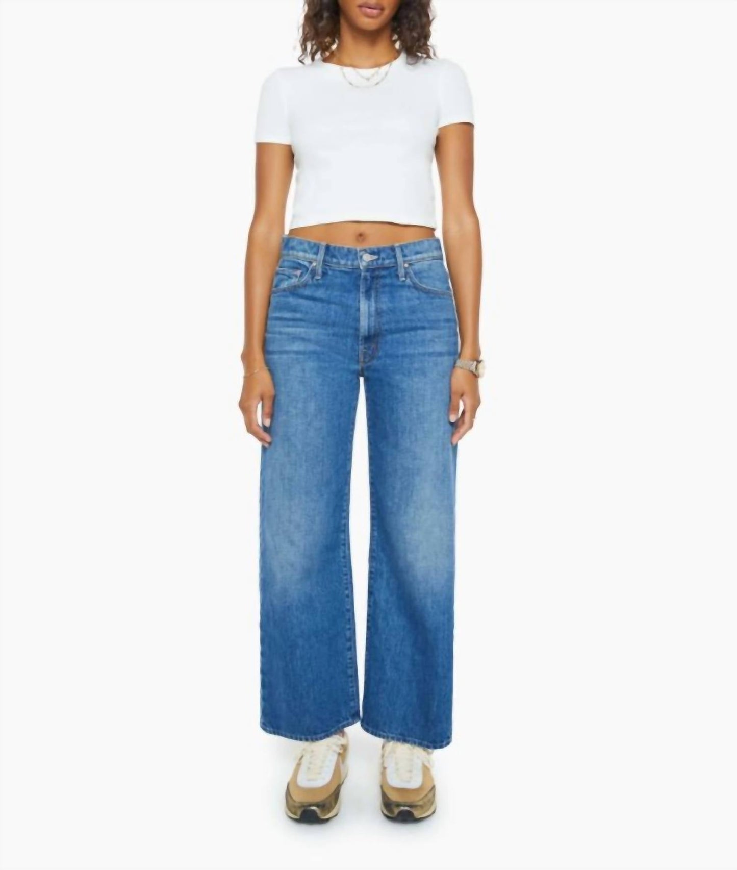 Mother - The Dodger Ankle Loose Wide Leg With Cherries Jeans