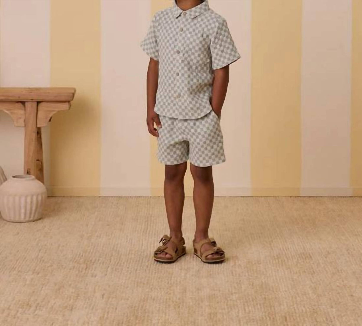 Rylee + Cru - Boys Collared Short Sleeve Shirt