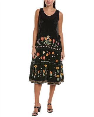 Johnny Was - Vestido Leanna em camadas com anágua