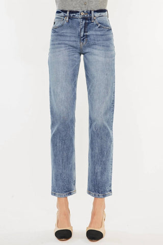 Kancan - Calça Jeans com Bainha Acabada e Perna Reta