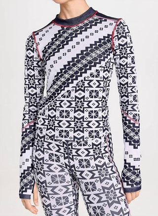 Free People - Blusa de manga comprida Myoko Jacquard
