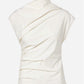 Ganni - Stretch Cotton Ruched Top