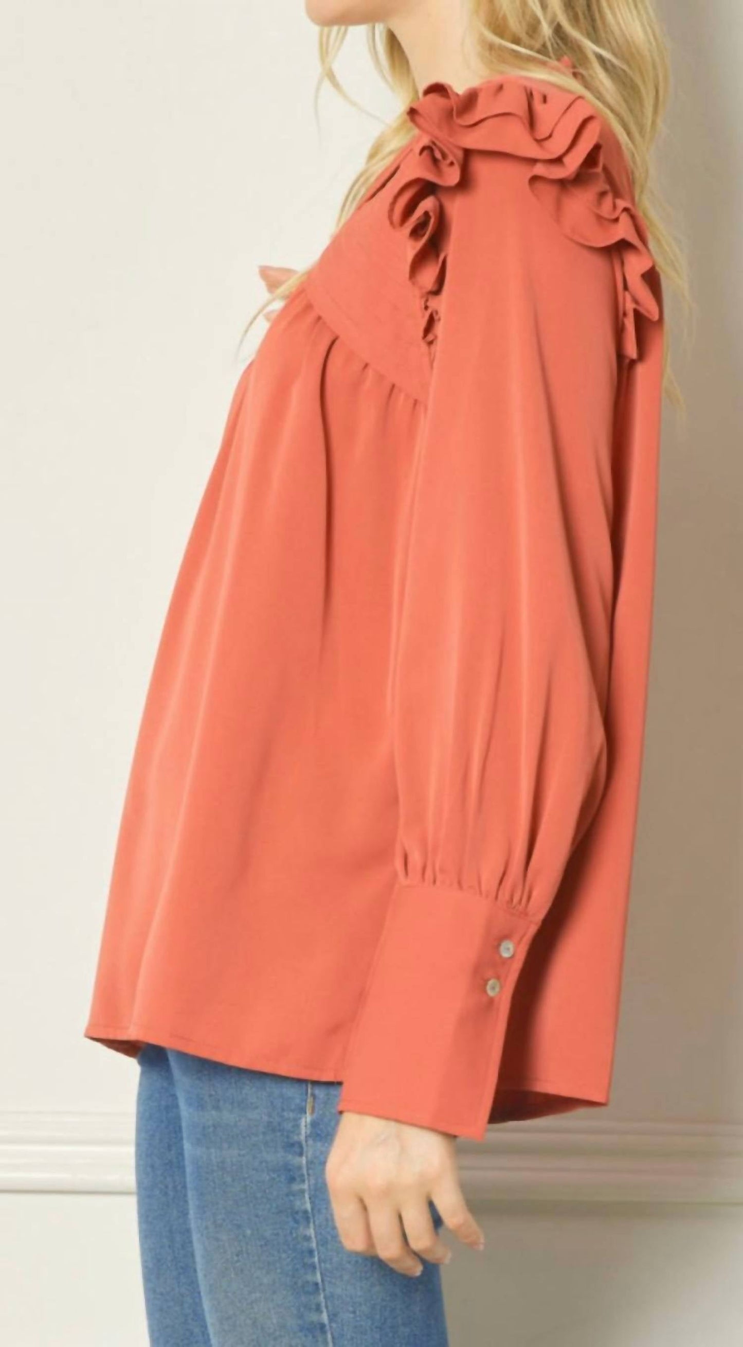 Entro - Pintucked And Pretty Top