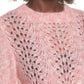 Topshop - Strawberry Open Knit Mohair Angora Sweater