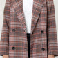Dolce Cabo - Oversized Plaid Double Breasted Blazer