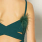 Entro - Feather Trim Jumpsuit