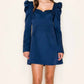 B.Right - Sweetheart Neck Puff A-line Mini Dress