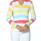 J'Envie/Eli - V-neck Striped Top
