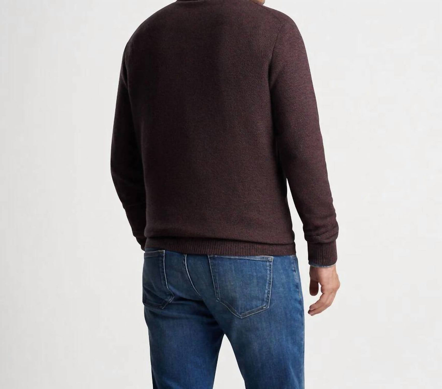 Peter Millar - Suéter Nevis com zíper torcido em um quarto