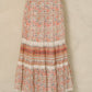 M.A.B.E. - Cass Print Maxi Skirt