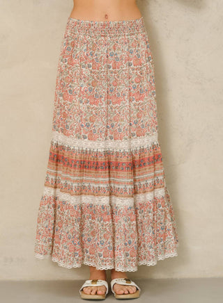M.A.B.E. - Cass Print Maxi Skirt