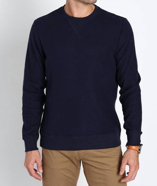 Jachs New York - Moletom com gola redonda e estampa waffle escovada