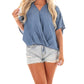 She + Sky - Better Days V-Neck Top