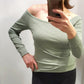 Bobi - Off The Shoulder Long Sleeve Top