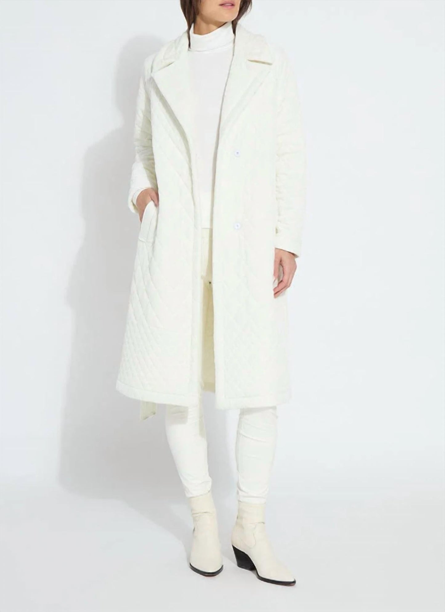 Lysse - Starla Quilted Velvet Trench Coat