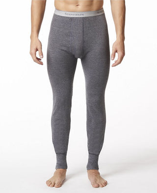 Stanfield's Masculino 2 Camadas Algodão Misto Térmico Cinza Tamanho Grande