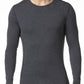 Camisa térmica masculina Stanfield's de manga comprida em mistura de lã merino, cinza, tamanho extragrande