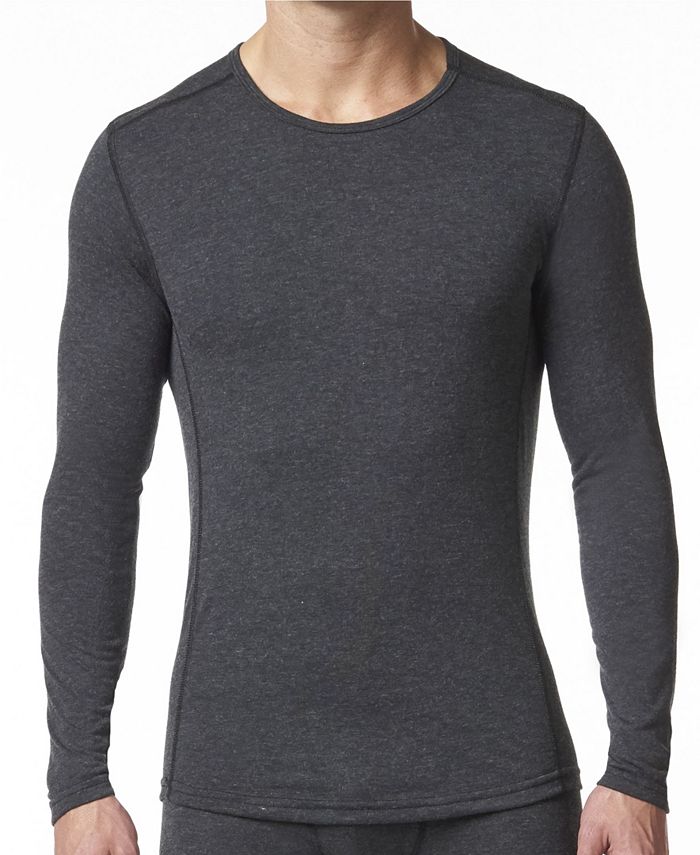 Camisa térmica masculina Stanfield's de manga comprida em mistura de lã merino, cinza, tamanho extragrande