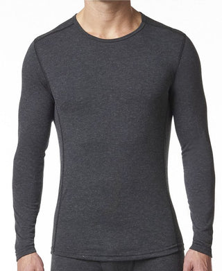 Camisa térmica masculina Stanfield's de manga comprida em mistura de lã merino, cinza, tamanho extragrande