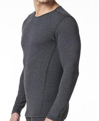 Camisa térmica masculina Stanfield's de manga comprida em mistura de lã merino, cinza, tamanho extragrande