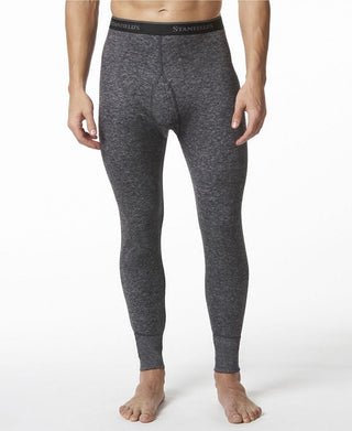 Stanfield's Masculino 2 Camadas Lã Merino Térmica Mistura Cinza Tamanho X-Grande