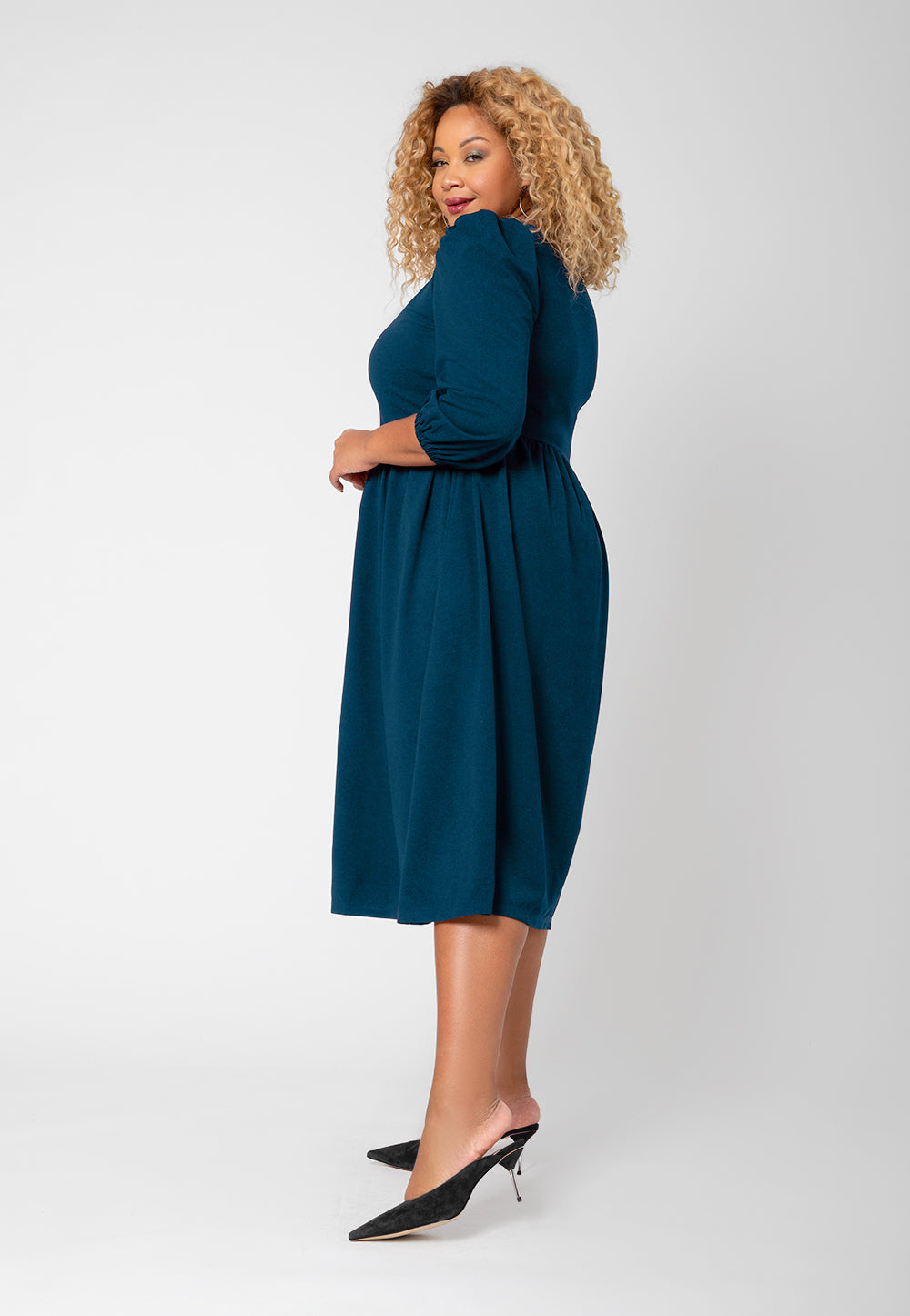 Vestido Iman Feminino Leota Azul Tamanho 2X