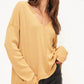 Project Social T - EZRA NOTCH NECK THERMAL LONG SLEEVE TOP