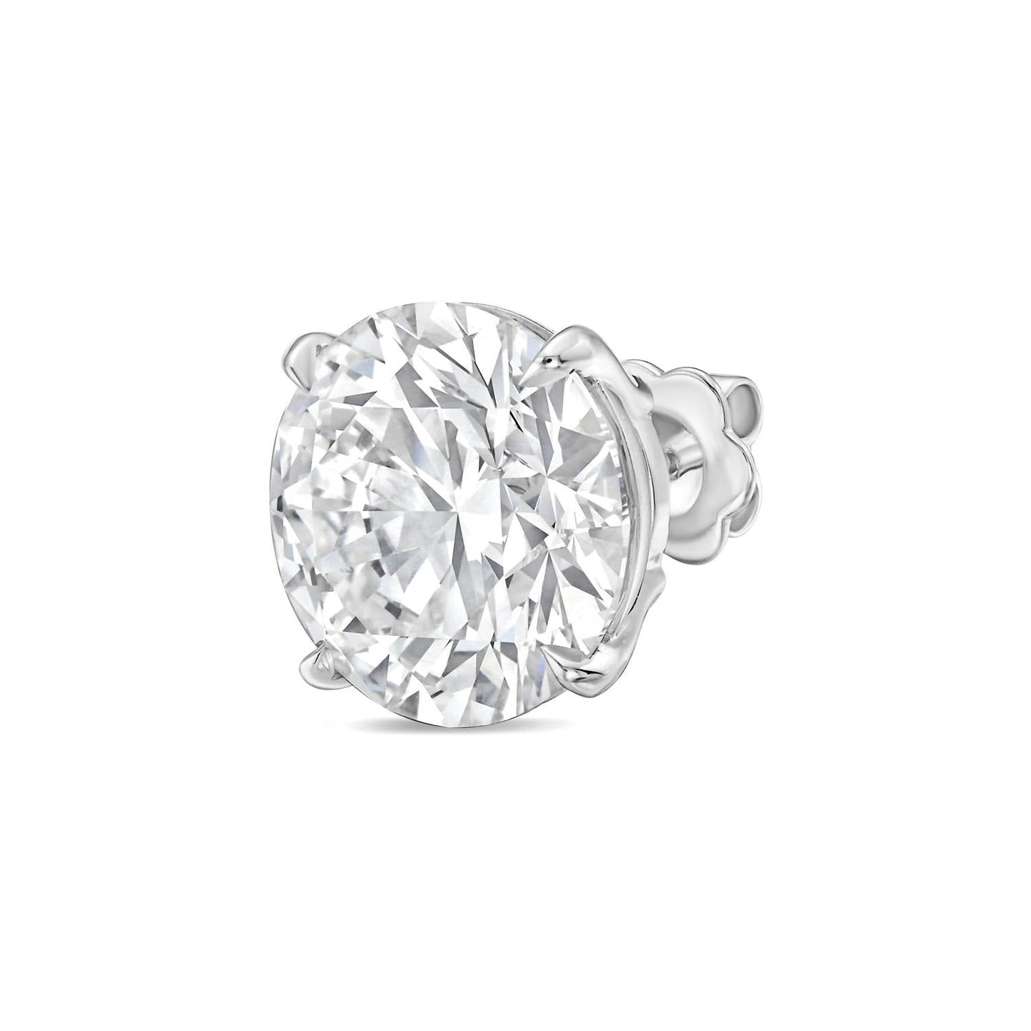 Diana M Jewels - 2.00 Cts Lab Grown Round Diamond Stud Earrings