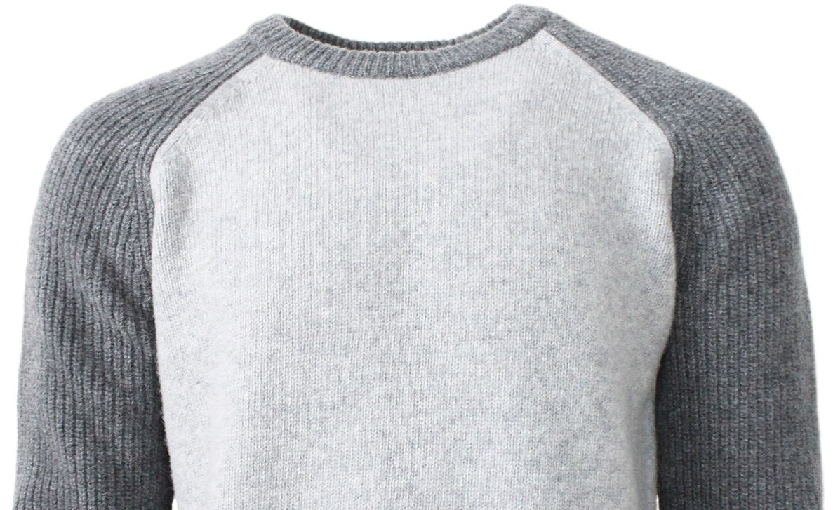 Suéter de beisebol Benson masculino Mon Tremblant Relaxed Fit, cinza, tamanho médio