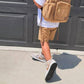 Big Little Wish - Boy's Camel Corduroy Mini Backpack