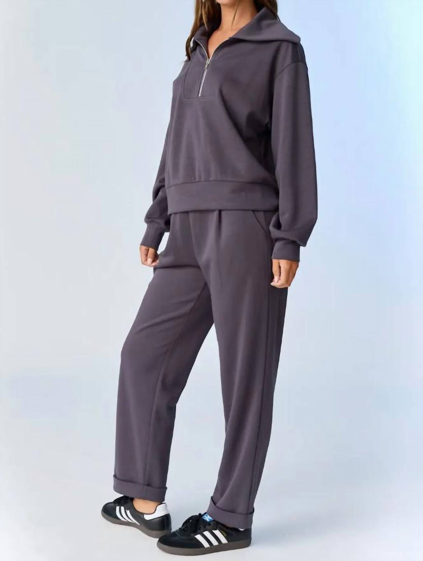 Papermoon - Half Zip Pullover And Pants Set
