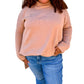 Entro - Allie Mock Neck Long Sleeve Top (Plus)