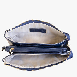Jen &amp; Co. - Bolsa de pulso feminina acolchoada de nylon com 3 compartimentos e conversível