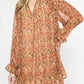 Entro - Print Long-sleeve Dress