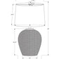 Lighting, Table Lamp, Rattan, Resin, Transitional - Beige