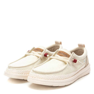 Xti - Mocassim de lona Dockside feminino