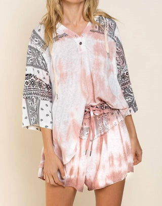 Pol - Blusa com estampa mista Paisley