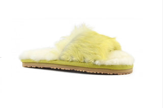 Mou - Women's Long Hair Pony Fur Slide Slipper