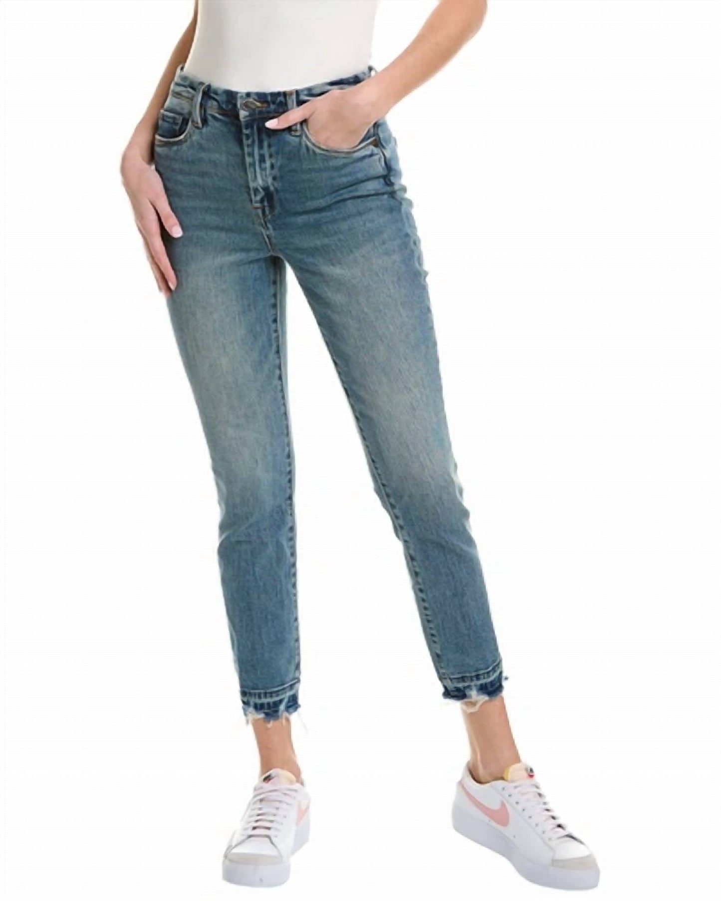 Blanknyc - the madison crop high rise jeans life rolls on