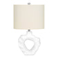Lighting, 25'h, Table Lamp, Cream Resin, Ivory / Cream Shade, Modern