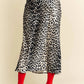 Trendsi - Davi & Dani Leopard Animal Print Long Length Skirt