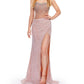 Ashleylauren - Crystal Beadwork Strapless Gown