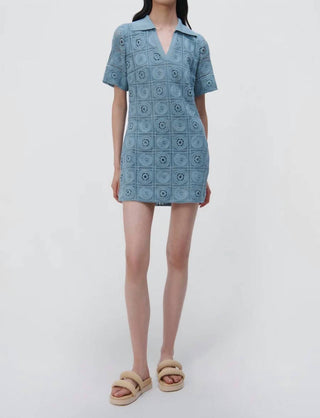 Jonathan Simkhai - Vestido-camisa Gabrielle Crochê