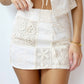 Sofie The Label - Joyce Crochet Top And Mini Skirt Set