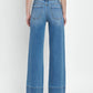 Vervet By Flying Monkey - High Rise Raw Hem Wide Leg A Line Jeans